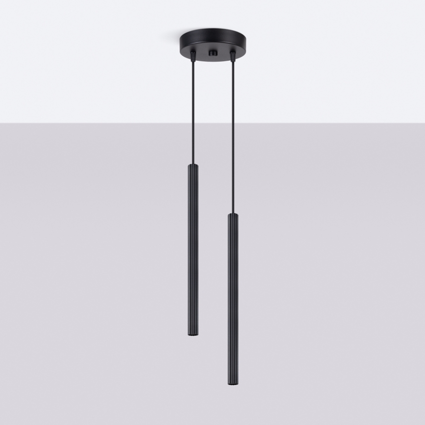Piekaramā lampa uz vada ARCHE 2xG9/8W/230V melna