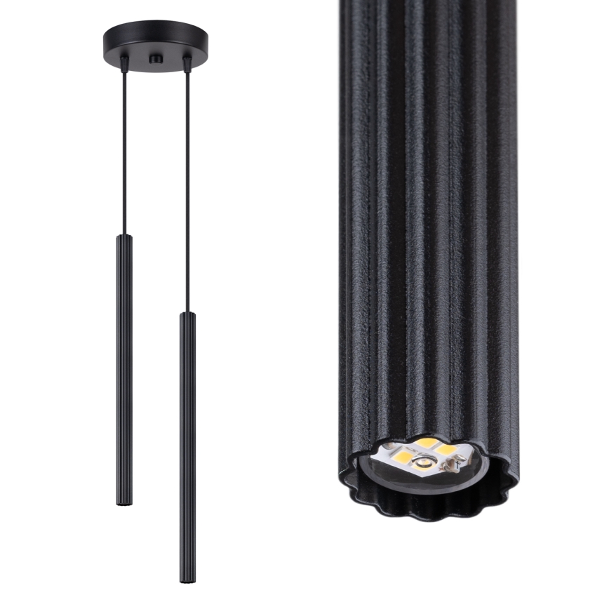 Piekaramā lampa uz vada ARCHE 2xG9/8W/230V melna