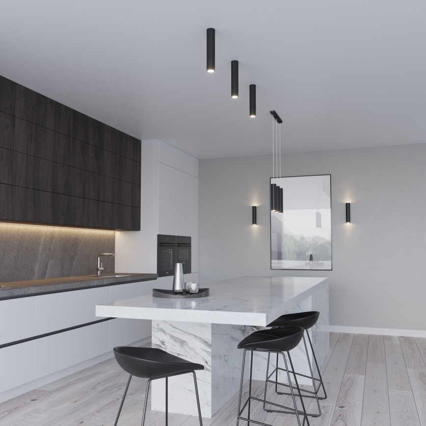 Pakaramā lampa uz vada LAGOS 2xGU10/10W/230V melna