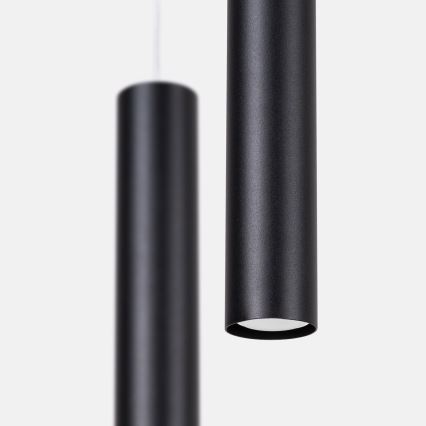 Pakaramā lampa uz vada LAGOS 2xGU10/10W/230V melna