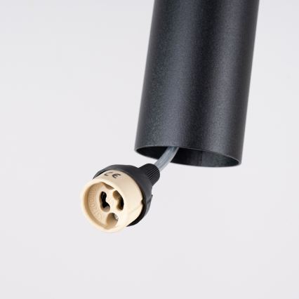 Pakaramā lampa uz vada LAGOS 2xGU10/10W/230V melna