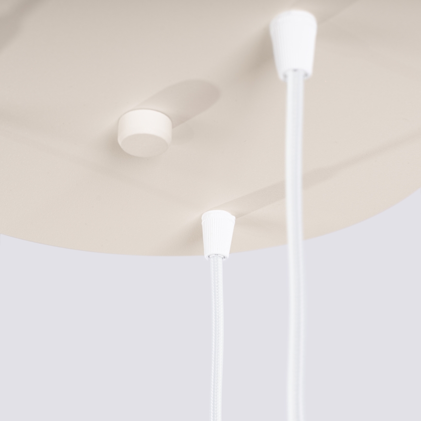 Pakaramā lampa uz kabeļa ESTRIA 3xE14/10W/230V, diametrs 30 cm, krēmkrāsa