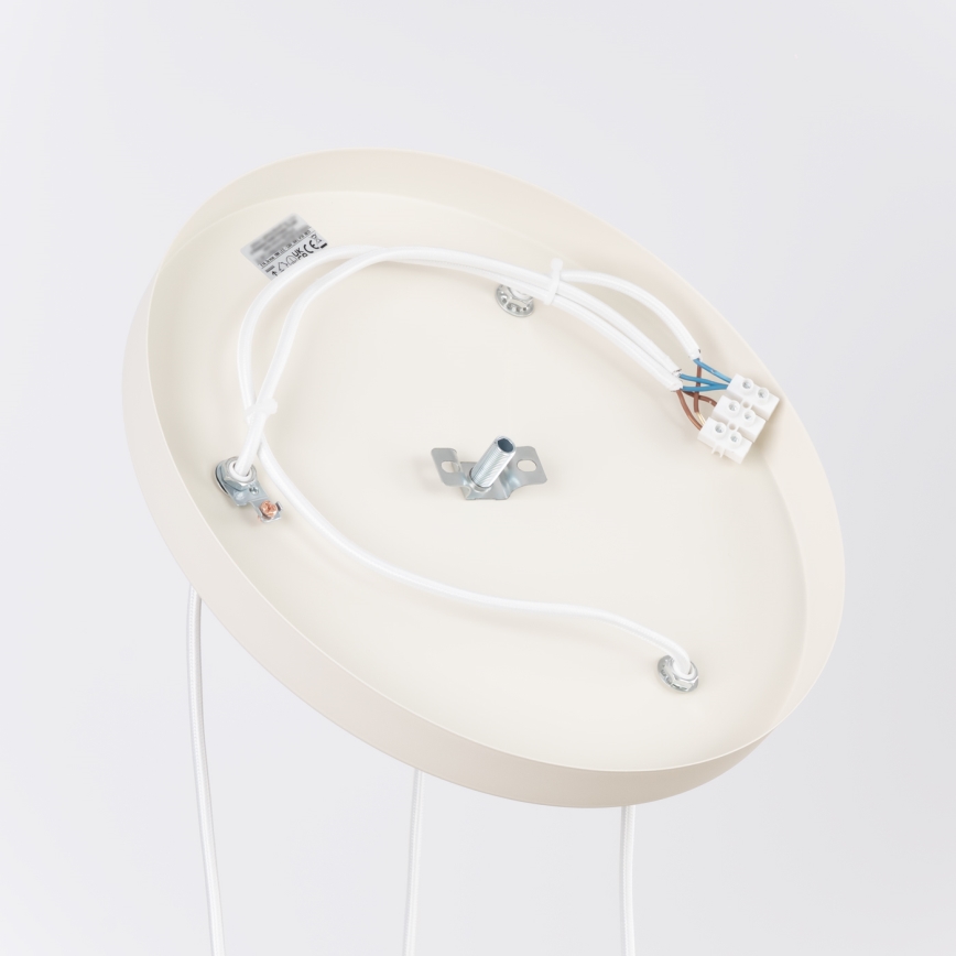 Pakaramā lampa uz kabeļa ESTRIA 3xE14/10W/230V, diametrs 30 cm, krēmkrāsa