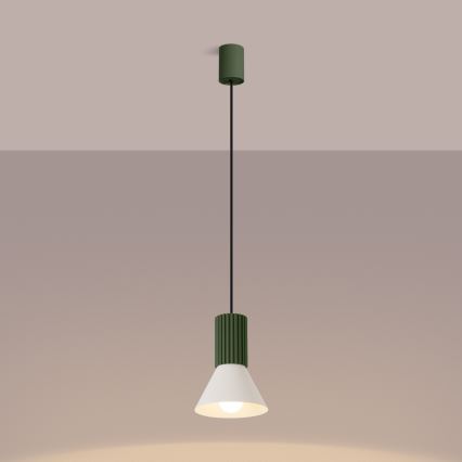 Pakaramā lampa ESTRIA 1xE14/10W/230V, Ø 14 cm, zaļa