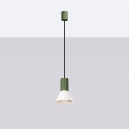 Pakaramā lampa ESTRIA 1xE14/10W/230V, Ø 14 cm, zaļa