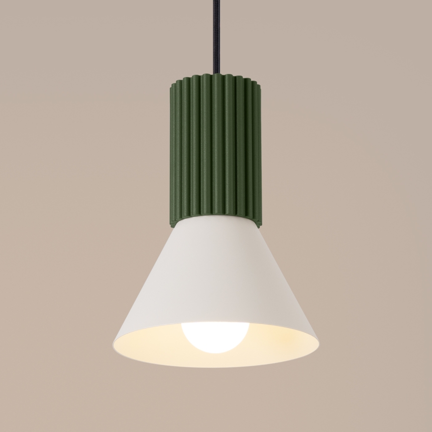Pakaramā lampa ESTRIA 1xE14/10W/230V, Ø 14 cm, zaļa