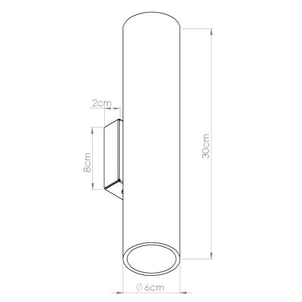 Sienas gaismeklis LINO 2xGU10/10W/230V buks
