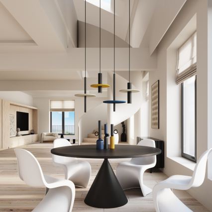 Pakaramais gaismeklis ar vadu FELTRO 1xG9/8W/230V melns/krēms