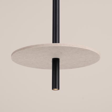 Pakaramais gaismeklis ar vadu FELTRO 1xG9/8W/230V melns/krēms