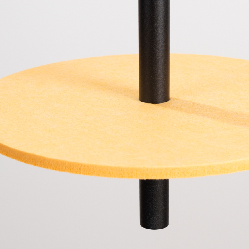 Pakaramais gaismeklis ar kabeli FELTRO 1xG9/8W/230V melns/dzeltens