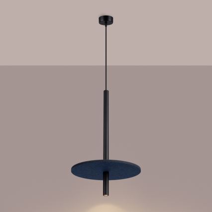 Pakarināmā lampa ar kabeli FELTRO 1xG9/8W/230V melna/zila