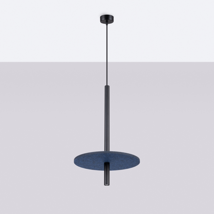 Pakarināmā lampa ar kabeli FELTRO 1xG9/8W/230V melna/zila