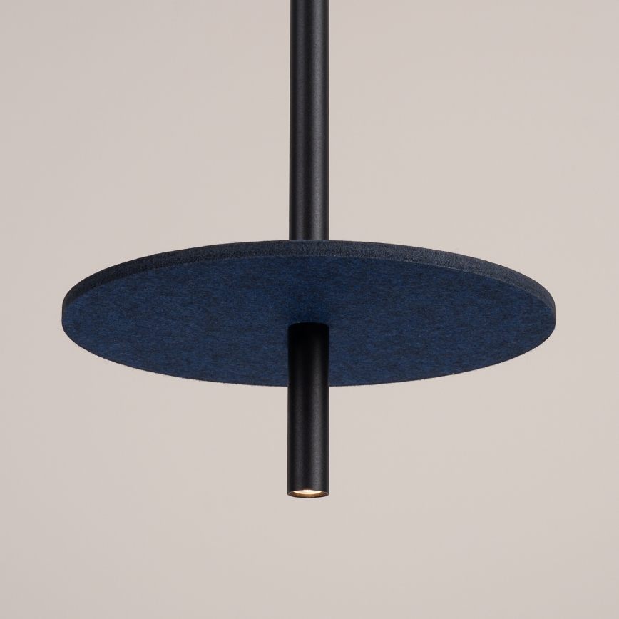 Pakarināmā lampa ar kabeli FELTRO 1xG9/8W/230V melna/zila