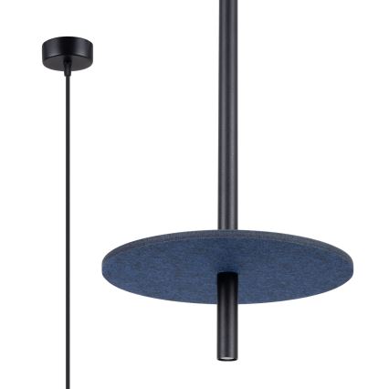 Pakarināmā lampa ar kabeli FELTRO 1xG9/8W/230V melna/zila