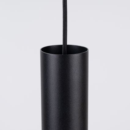 Pakaramā lampa uz vada PELTA 1xGU10/10W/230V melna/krēmīga