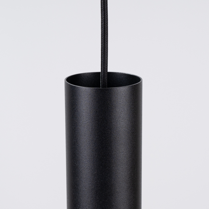Pakaramā lampa uz vada PELTA 1xGU10/10W/230V melna/krēmīga
