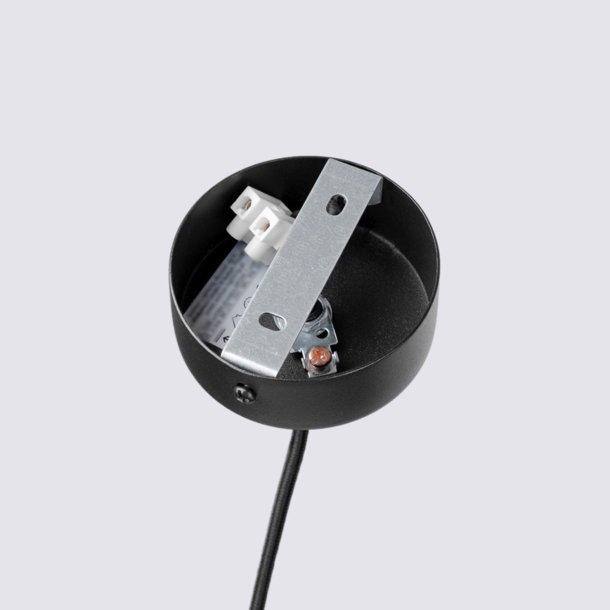 Pakaramā lampa uz vada PELTA 1xGU10/10W/230V melna/krēmīga