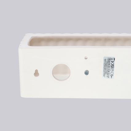 Sienas gaismeklis RIGATA 1xE27/15W/230V keramika/balts