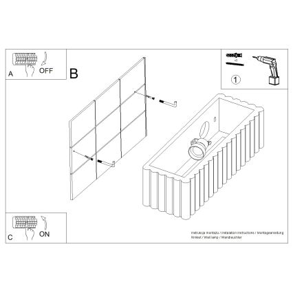 Sienas gaismeklis RIGATA 1xE27/15W/230V keramika/balts