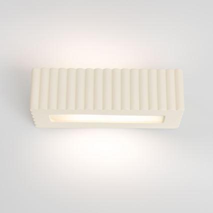Sienas lampa RIGATA 1xE27/15W/230V keramiska/krēmkrāsaina