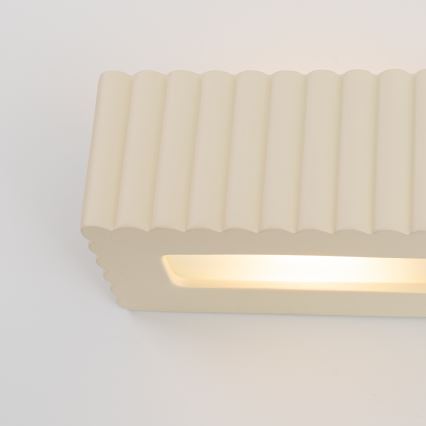 Sienas lampa RIGATA 1xE27/15W/230V keramiska/krēmkrāsaina