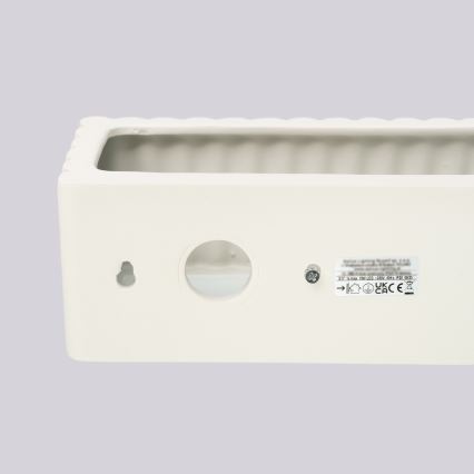 Sienas lampa RIGATA 1xE27/15W/230V keramiska/krēmkrāsaina