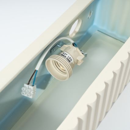 Sienas lampa RIGATA 1xE27/15W/230V keramiska/krēmkrāsaina