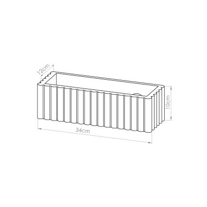 Sienas lampa RIGATA 1xE27/15W/230V keramiska/krēmkrāsaina