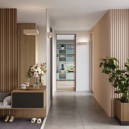 Sienas gaismeklis RIGATA 1xE27/15W/230V keramika/taupe