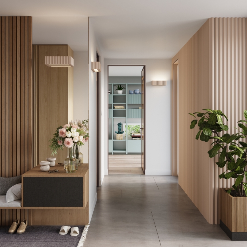 Sienas gaismeklis RIGATA 1xE27/15W/230V keramika/taupe