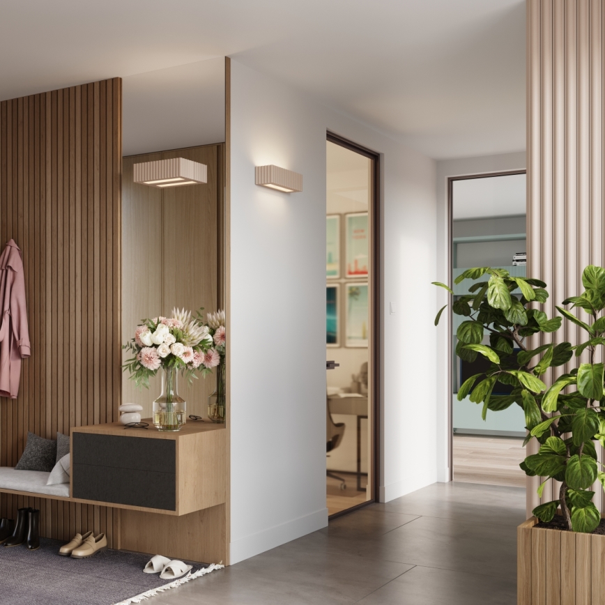 Sienas gaismeklis RIGATA 1xE27/15W/230V keramika/taupe