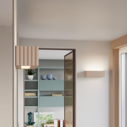 Sienas gaismeklis RIGATA 1xE27/15W/230V keramika/taupe