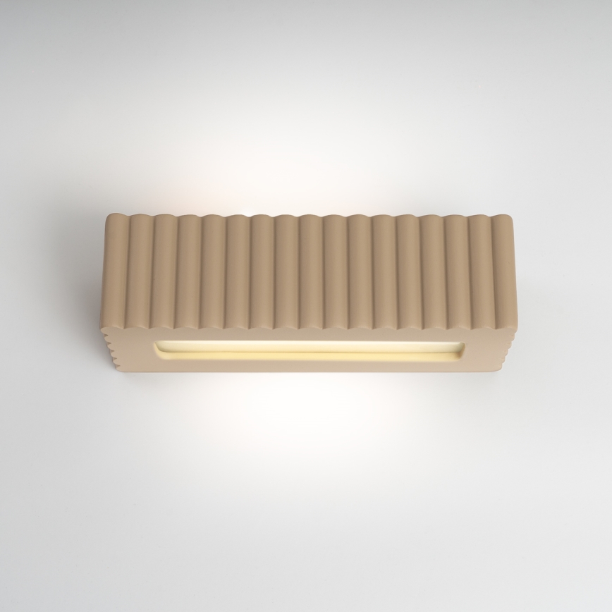 Sienas gaismeklis RIGATA 1xE27/15W/230V keramika/taupe