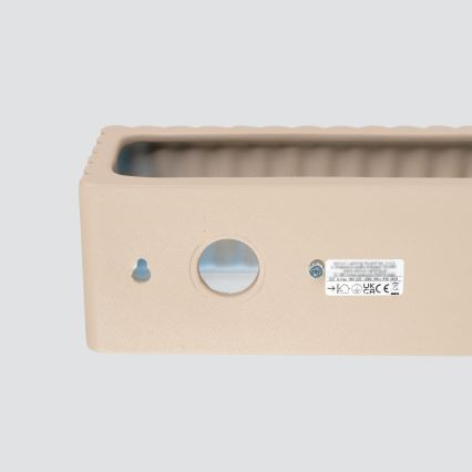 Sienas gaismeklis RIGATA 1xE27/15W/230V keramika/taupe