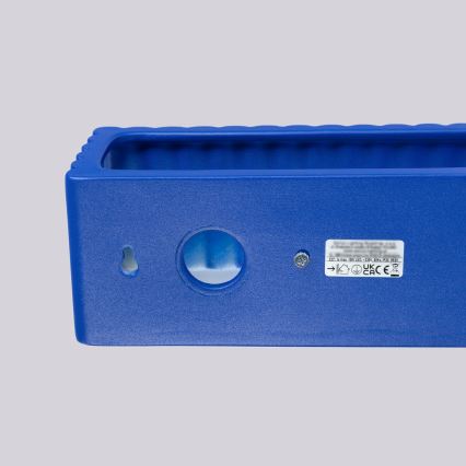 Sienas gaismeklis RIGATA 1xE27/15W/230V keramika/zila