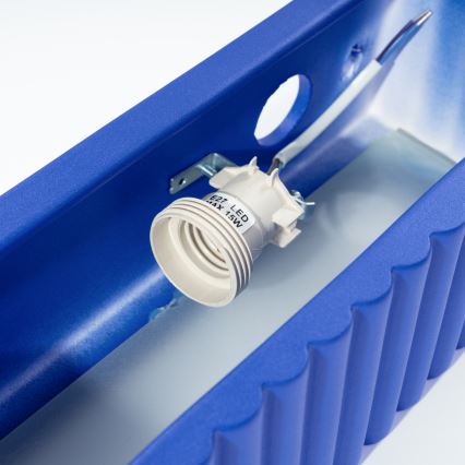 Sienas gaismeklis RIGATA 1xE27/15W/230V keramika/zila