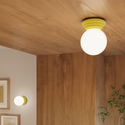 Vannas istabas sienas gaismeklis ZORI 1xG9/8W/230V IP44 dzeltens