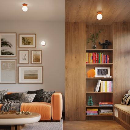 Vannas istabas sienas gaismeklis ZORI 1xG9/8W/230V IP44 oranžs