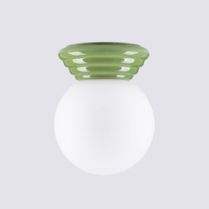 Vannas istabas sienas gaismeklis ZORI 1xG9/8W/230V IP44 zaļš