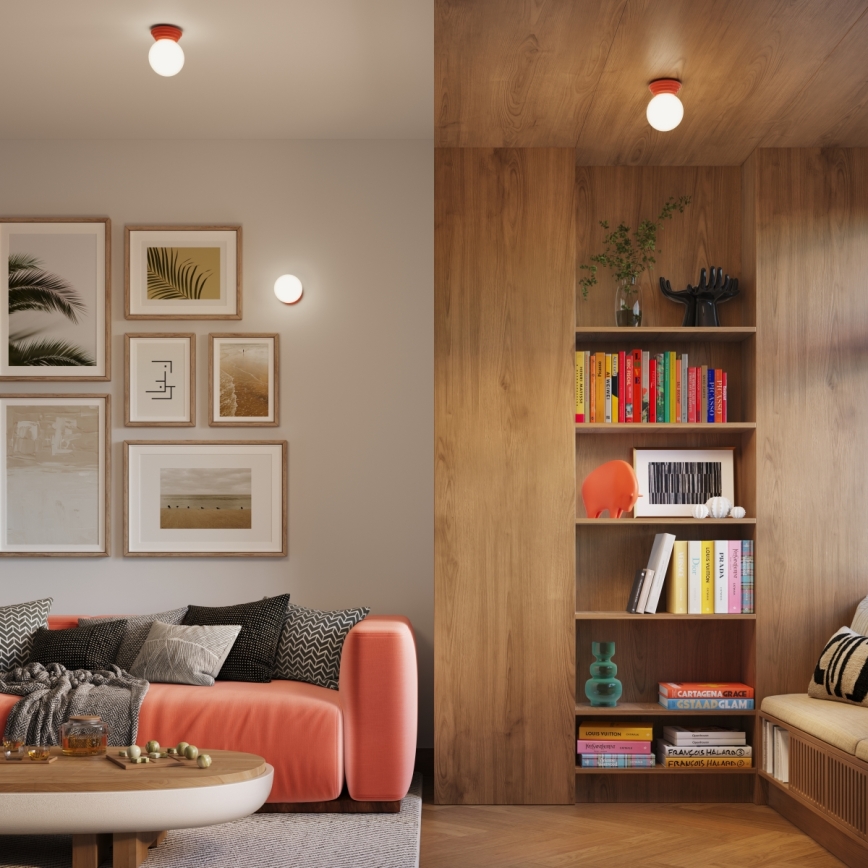 Vannas istabas sienas gaismeklis ZORI 1xG9/8W/230V IP44 rozā