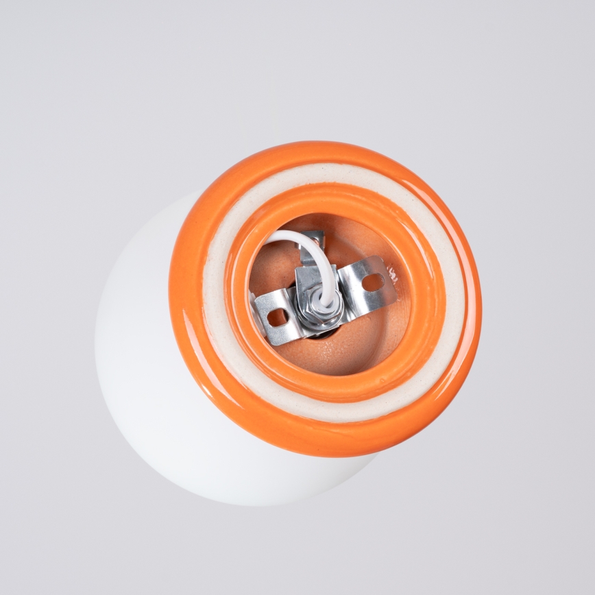 Griestu lampa vannas istabai ZORI 1xG9/8W/230V, diametrs 12 cm, IP44, oranža