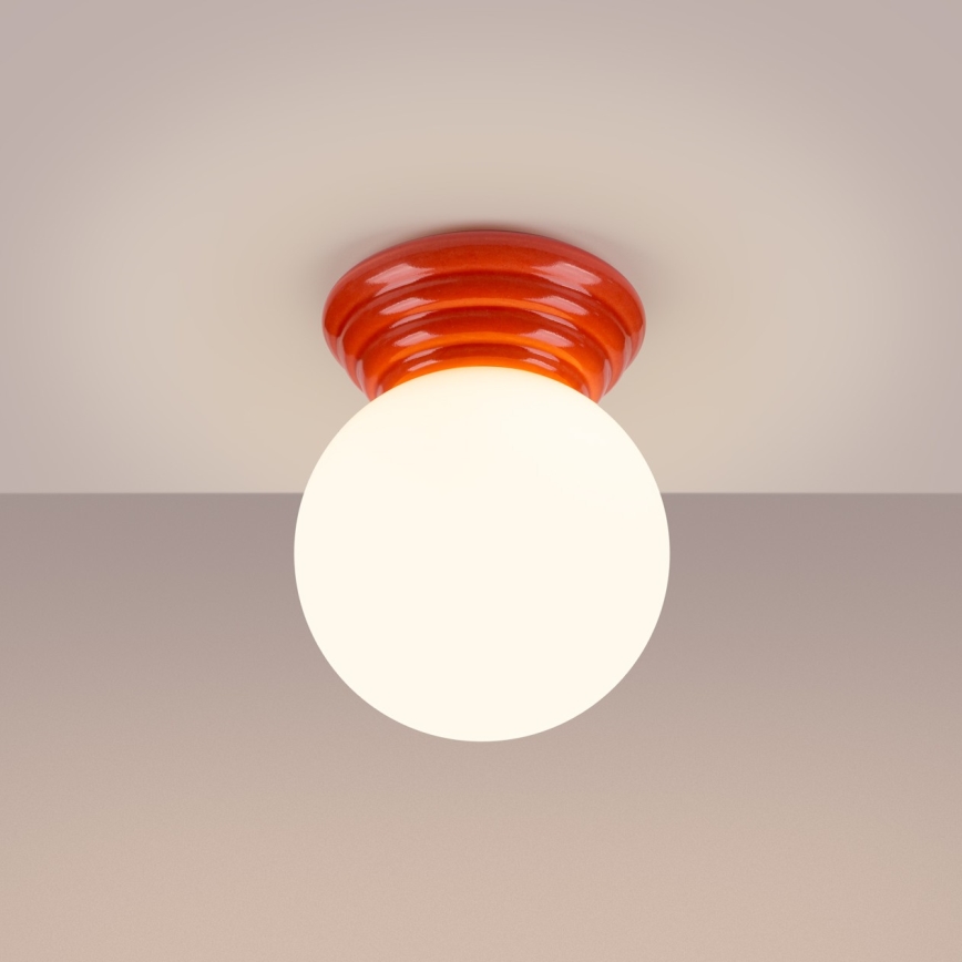 Griestu lampa vannas istabai ZORI 1xG9/8W/230V, Ø 12 cm, IP44, rozā