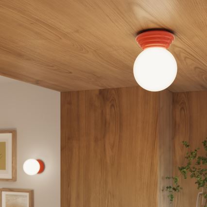 Griestu lampa vannas istabai ZORI 1xG9/8W/230V, Ø 12 cm, IP44, rozā