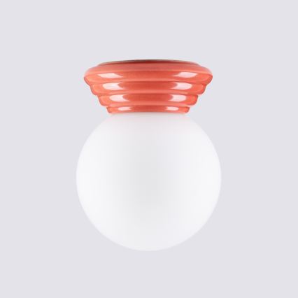 Griestu lampa vannas istabai ZORI 1xG9/8W/230V, Ø 12 cm, IP44, rozā