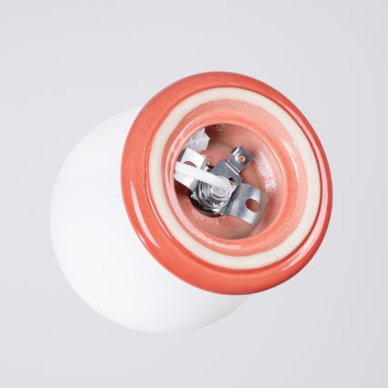 Griestu lampa vannas istabai ZORI 1xG9/8W/230V, Ø 12 cm, IP44, rozā