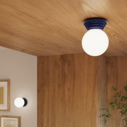 Griestu lampa vannas istabai ZORI, 1xG9/8W/230V, Ø 12 cm, IP44, zila