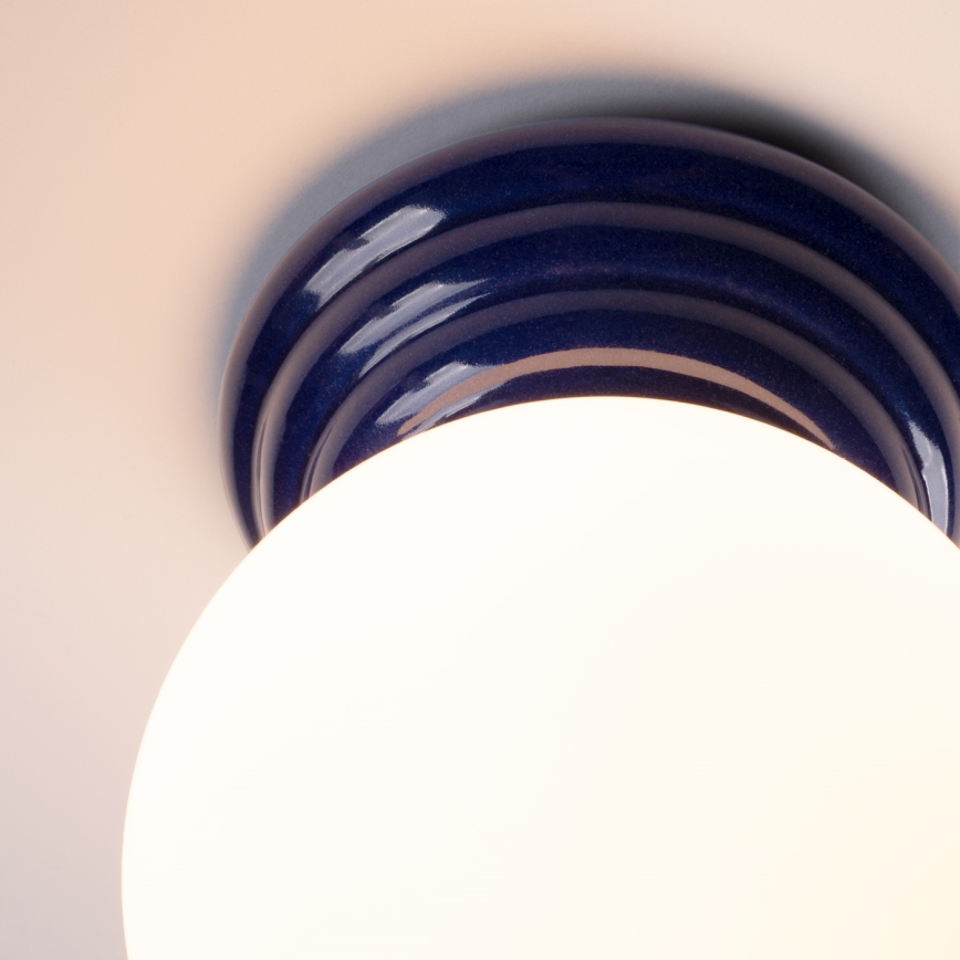 Griestu lampa vannas istabai ZORI, 1xG9/8W/230V, Ø 12 cm, IP44, zila