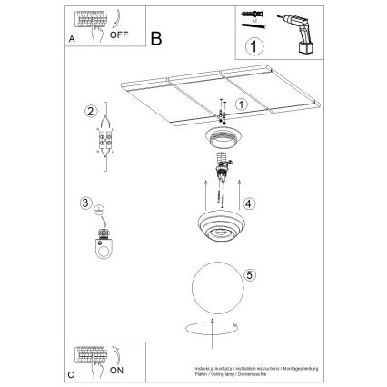 Griestu lampa vannas istabai ZORI, 1xG9/8W/230V, Ø 12 cm, IP44, zila