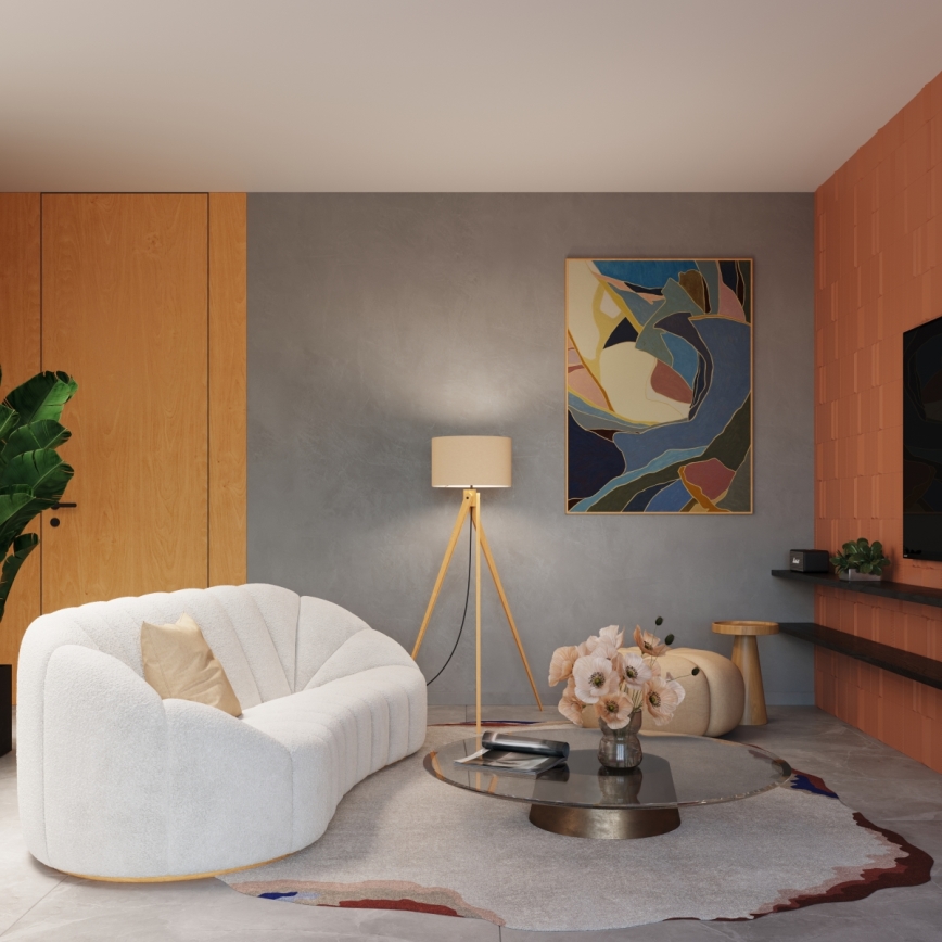 Grīdas lampa NATT 1xE27/15W/230V taupe