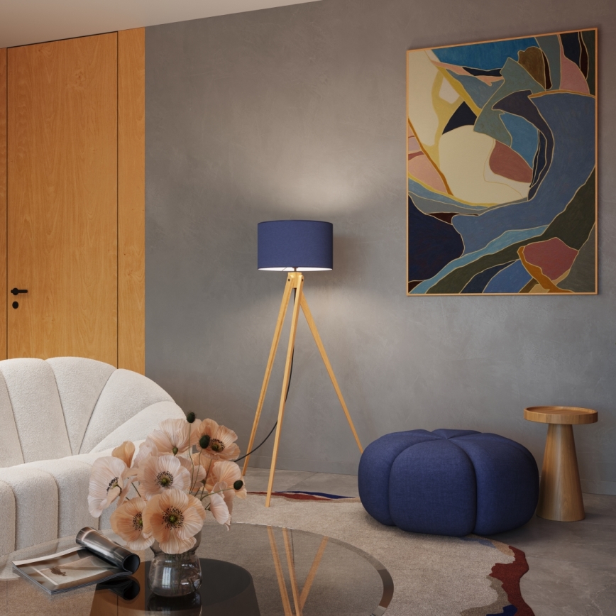 Grīdas lampa NATT 1xE27/15W/230V zila